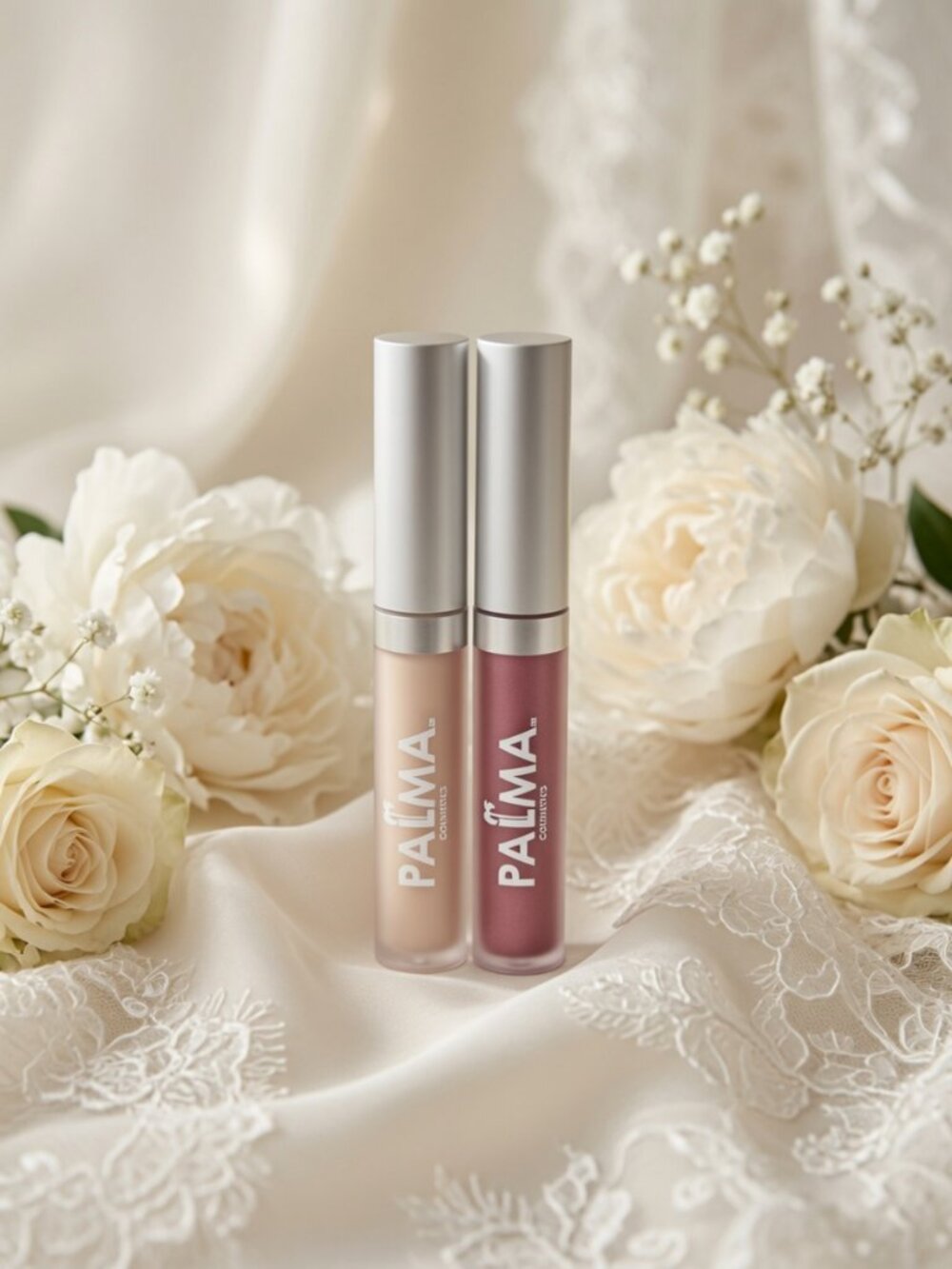 Bridal Lip Duo By Palma Cosmetics- Lip Treatment & Lip Gloss